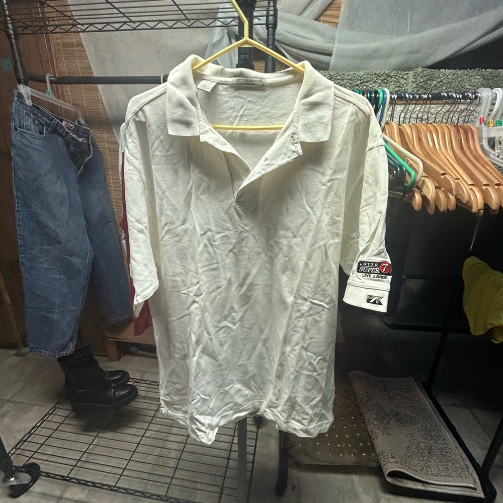 Cutter & Buck Classic White Polo Shirt